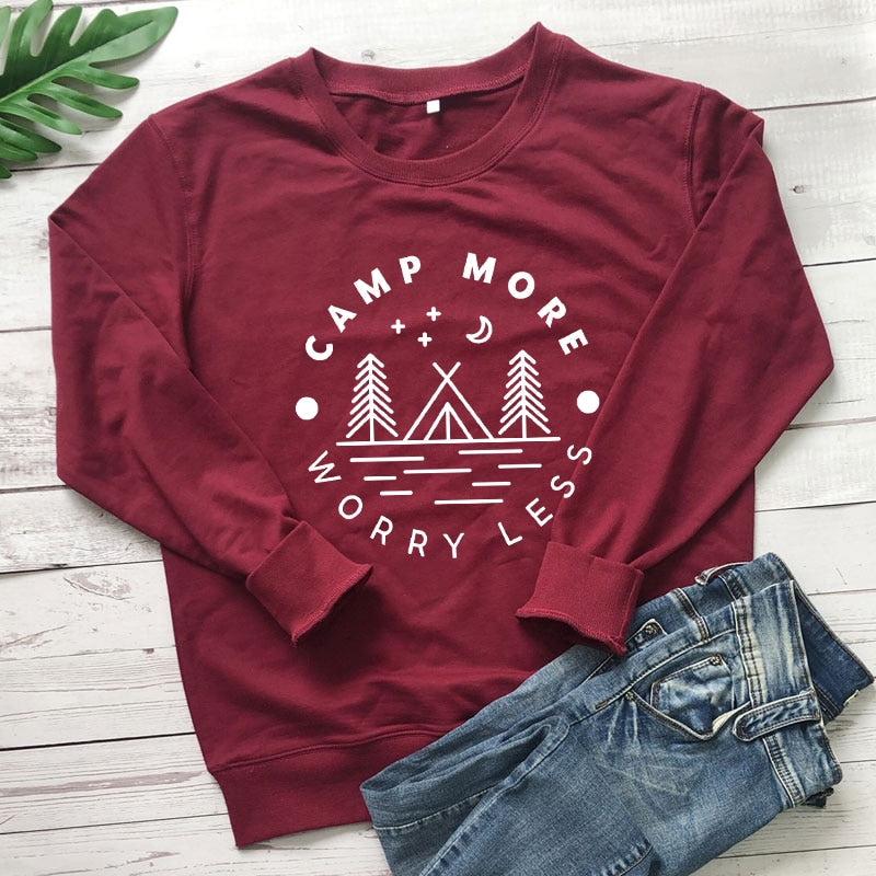 Camp More Worry Less Sweatshirt