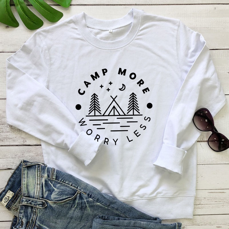 Camp More Worry Less Sweatshirt