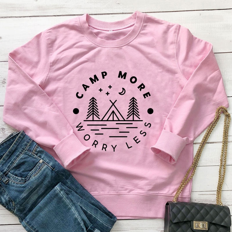 Camp More Worry Less Sweatshirt