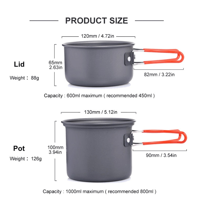 Ultralight mini Pot set