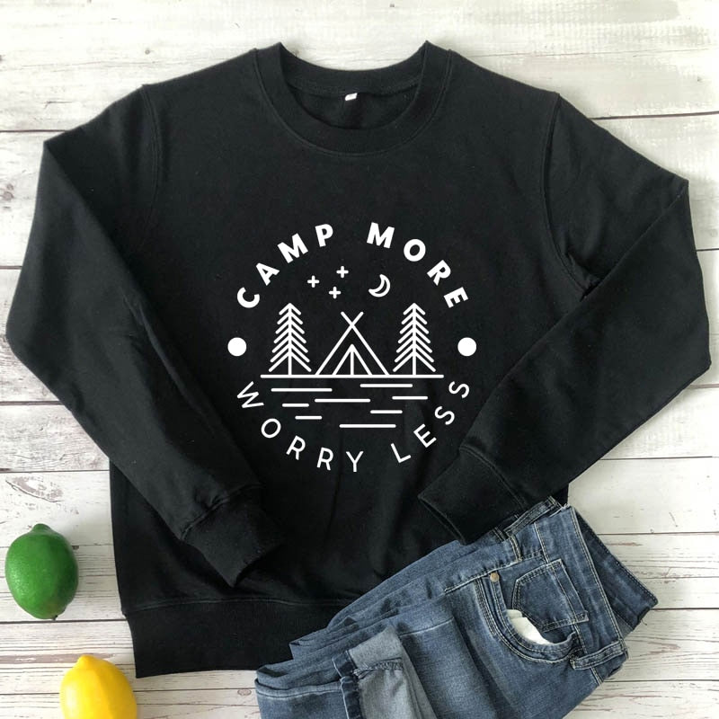 Camp More Worry Less Sweatshirt