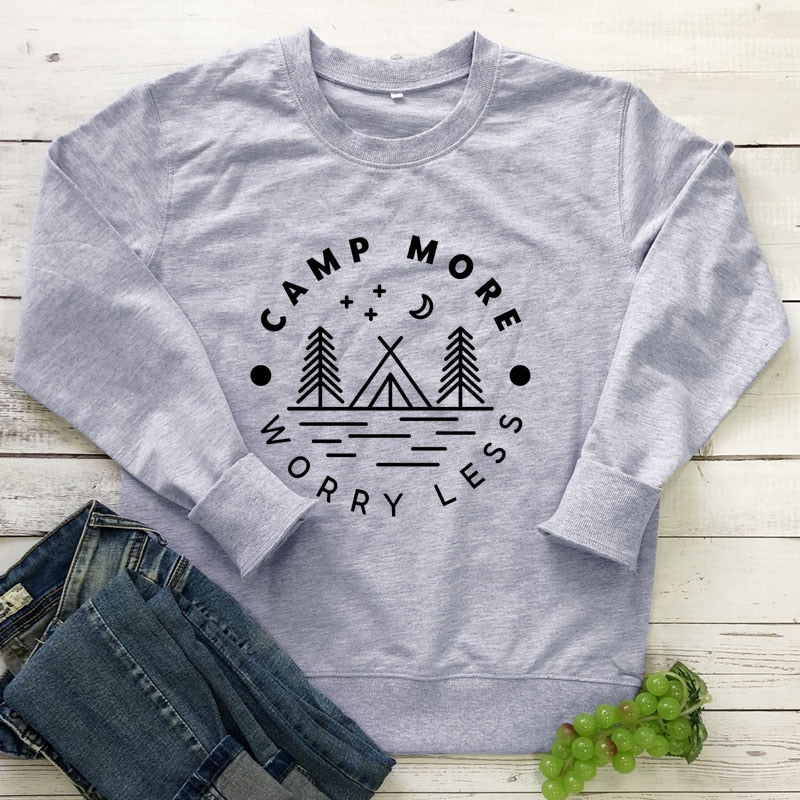 Camp More Worry Less Sweatshirt