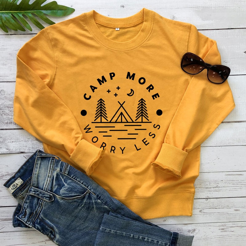 Camp More Worry Less Sweatshirt