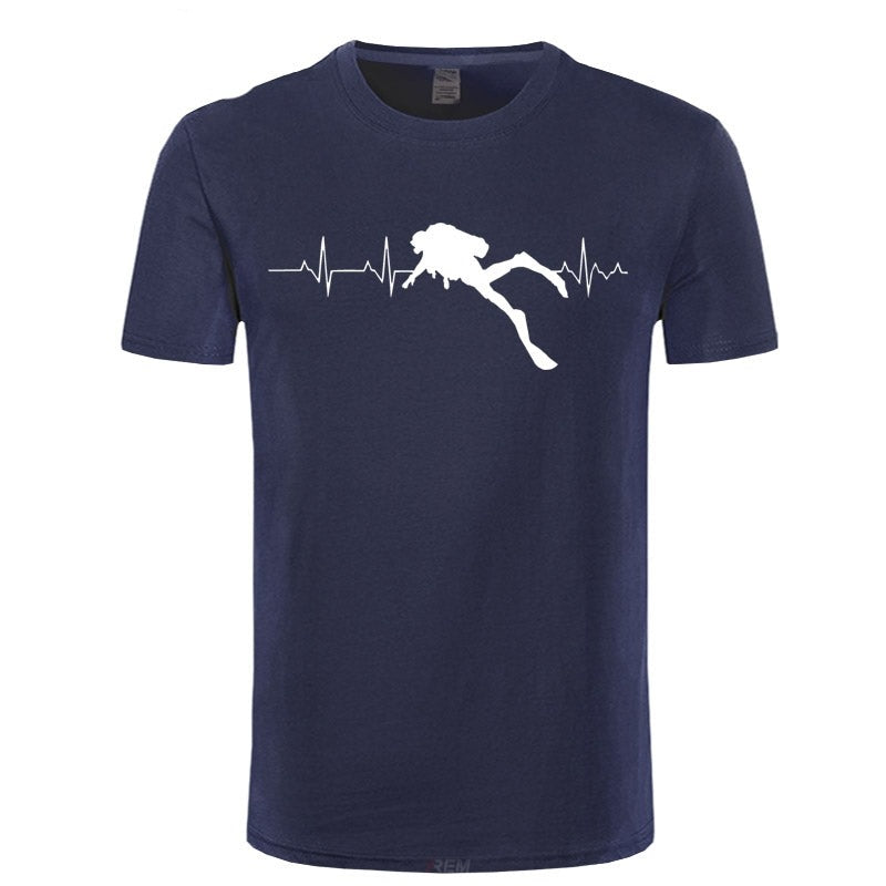 Scuba Dive Heartbeat  T-Shirts
