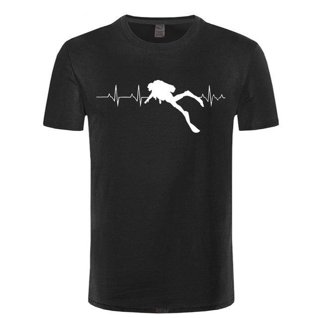 Scuba Dive Heartbeat  T-Shirts