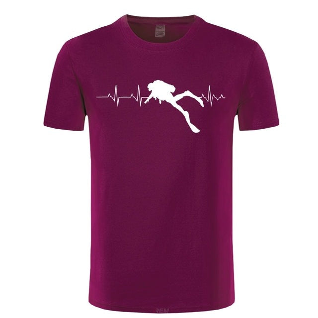 Scuba Dive Heartbeat  T-Shirts