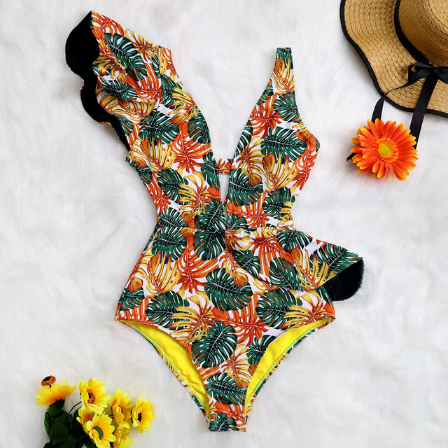 Ruffle  Swimsuit