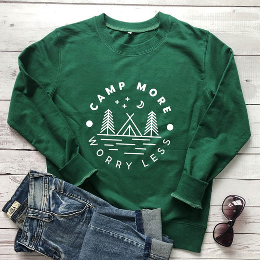 Camp More Worry Less Sweatshirt
