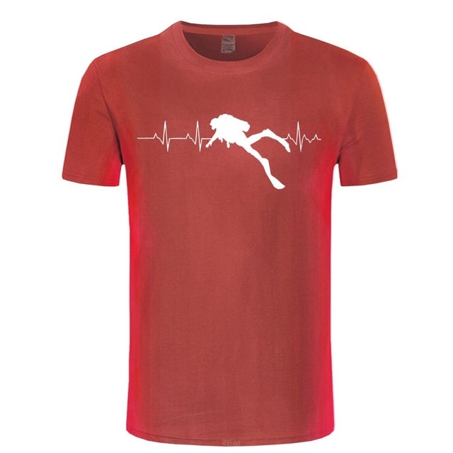 Scuba Dive Heartbeat  T-Shirts