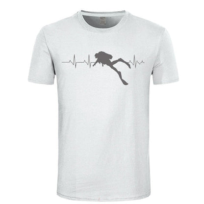 Scuba Dive Heartbeat  T-Shirts