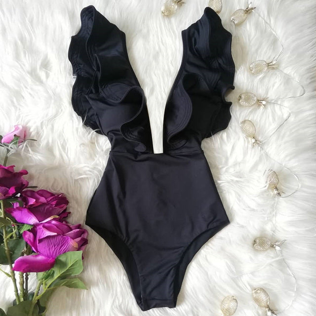 Ruffle  Swimsuit
