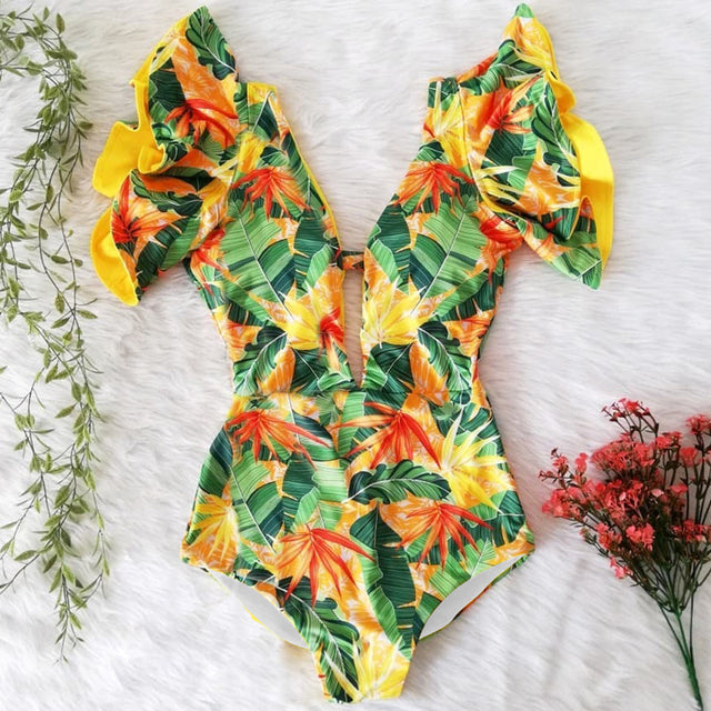 Ruffle  Swimsuit