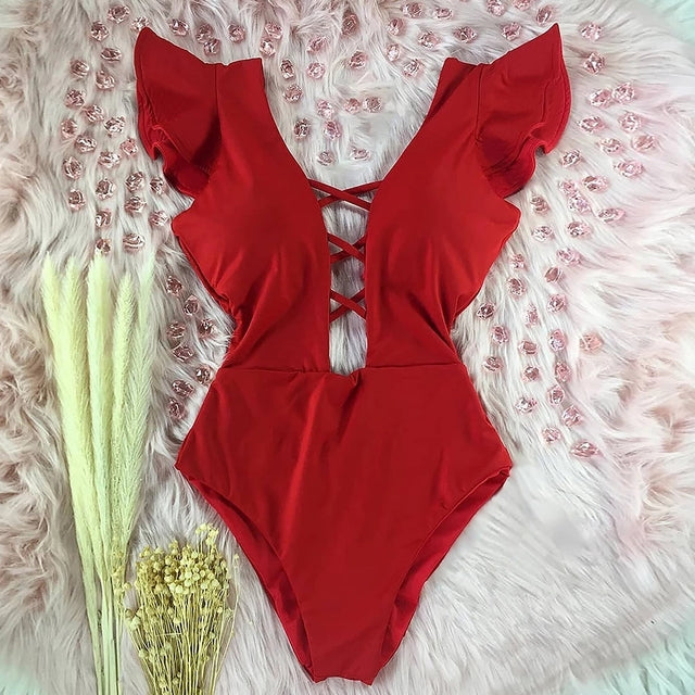 Ruffle  Swimsuit
