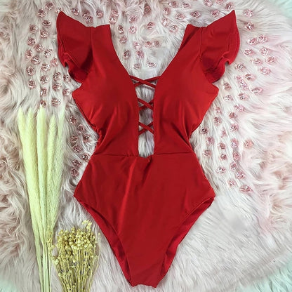 Ruffle  Swimsuit